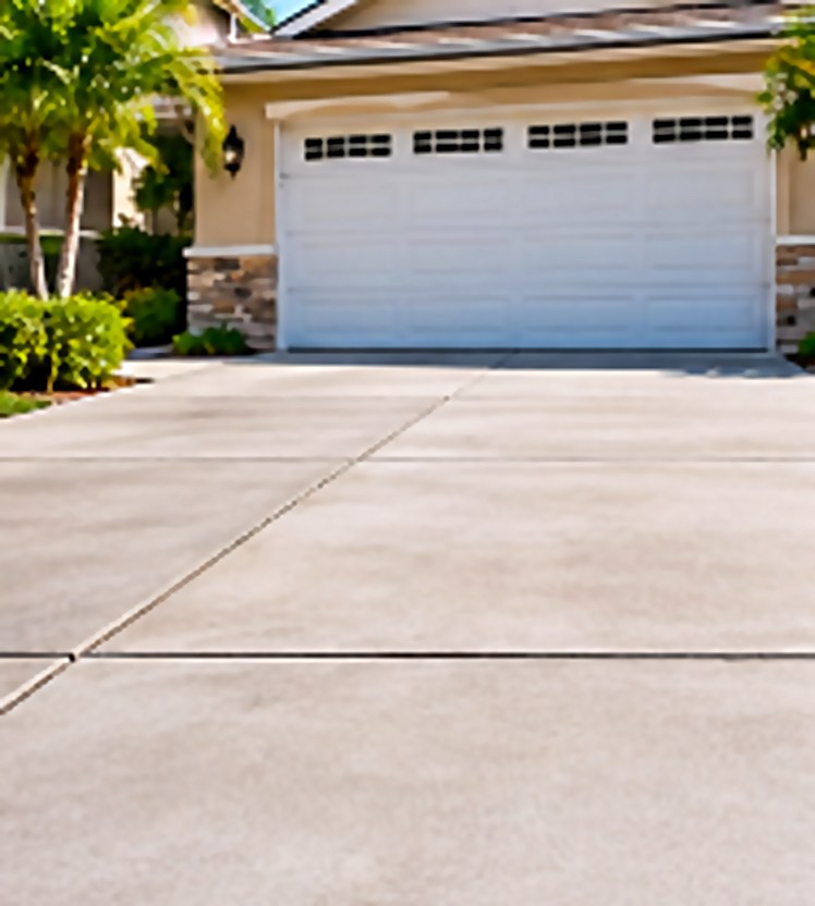 Torrance driveway after concrete leveling