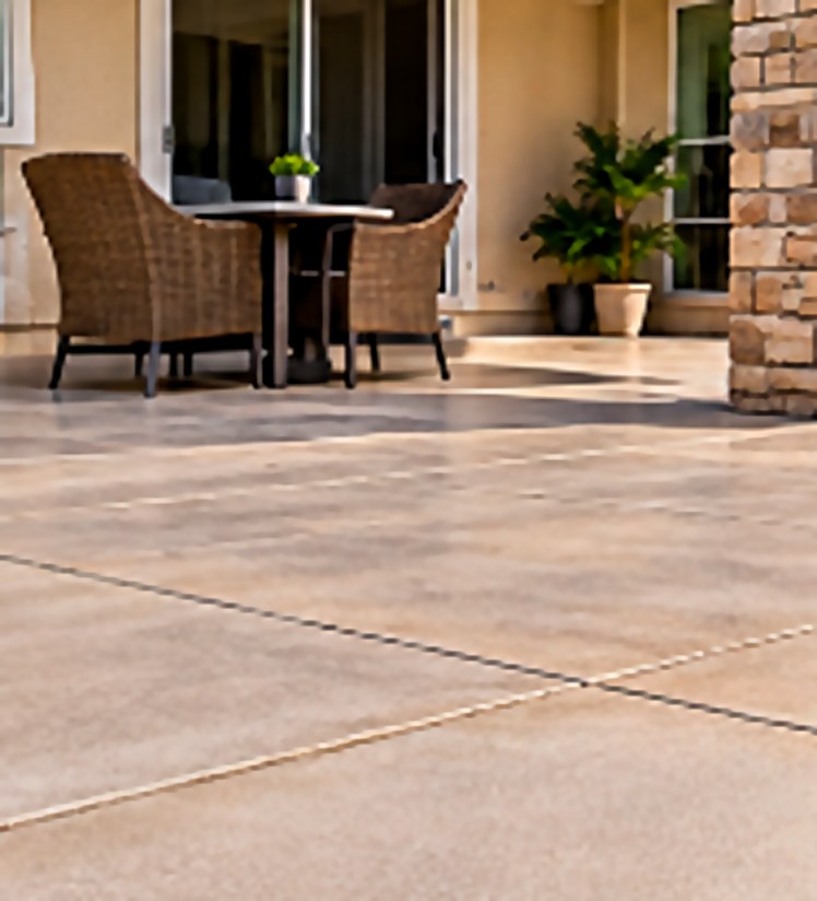 Torrance patio after concrete leveling