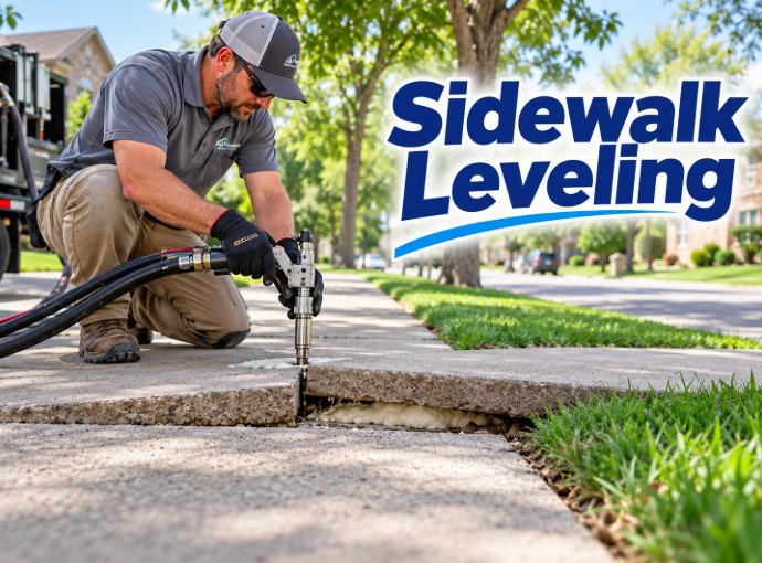Sidewalk Leveling process in Torrance